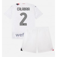 AC Milan Davide Calabria #2 Udebane Trøje Børn 2023-24 Kortærmet (+ Korte bukser)